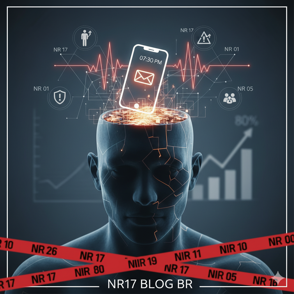 NR 17 BLOG ERGONOMIA SAUDE MENTAL COMPLIANCE VIKON PGR RISCO PSICOSSOCIAL